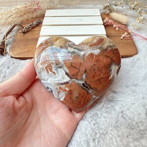 Gorgeous Brecciated Jasper with Quartz Heart